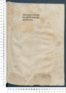 Margarita Decreti, seu Tabula Martiniana