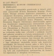 25 lat pracy Zrzeszenia Kupc&oacute;w Chrześcijan w Poznaniu