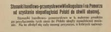 Stosunki handlowo-przemysłowe w Wielkopolsce i na Pomorzu poodzyskaniu niepodległości polskiej do chwili obecnej
