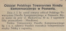 Oddział Polskiego Towarzystwa Handlu Kompensacyjnego w Poznaniu
