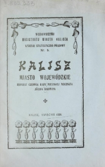 Kalisz miasto wojew&oacute;dzkie