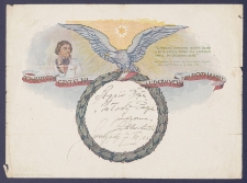 Telegram patriotyczny : Wzbudzić potrzeba miłość kraju w tych, kt&oacute;rzy dotąd nie wiedzieli nawet, że Ojczyznę mają"