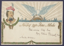 Telegram patriotyczny : Niechaj żyje Para Młoda [DZS 730 III]