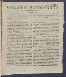 Gazeta Poznańska R. 1811, nr 77