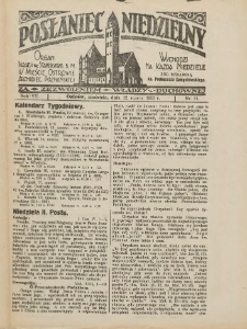Posłaniec Niedzielny: organ Parafii św. Stanisława BM w Mieście Ostrowie Archidiec. Poznańskiej 1933.03.12 R.7 Nr11