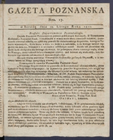 Gazeta Poznańska R. 1810, nr 17