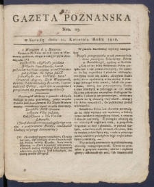 Gazeta Poznańska R. 1810, nr 29